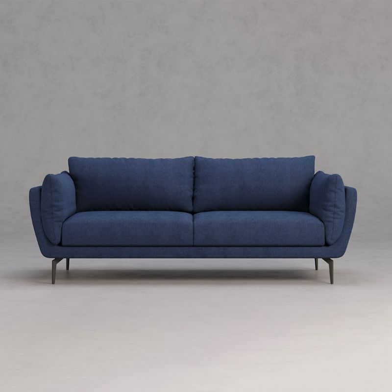 Velvet Pillow Top Arm Settee with Loose Back for Living Room and Apartment Clearhalo 'furn' 'furn_sofas' 'Furniture' 'furniture_sofas' 'kitchen' 'kitchen_sofas' 'Living Room Furniture' 'Sofa' 'sofas' 1200x1200_359f67e2-dcec-4263-8527-7e69be9a1d29