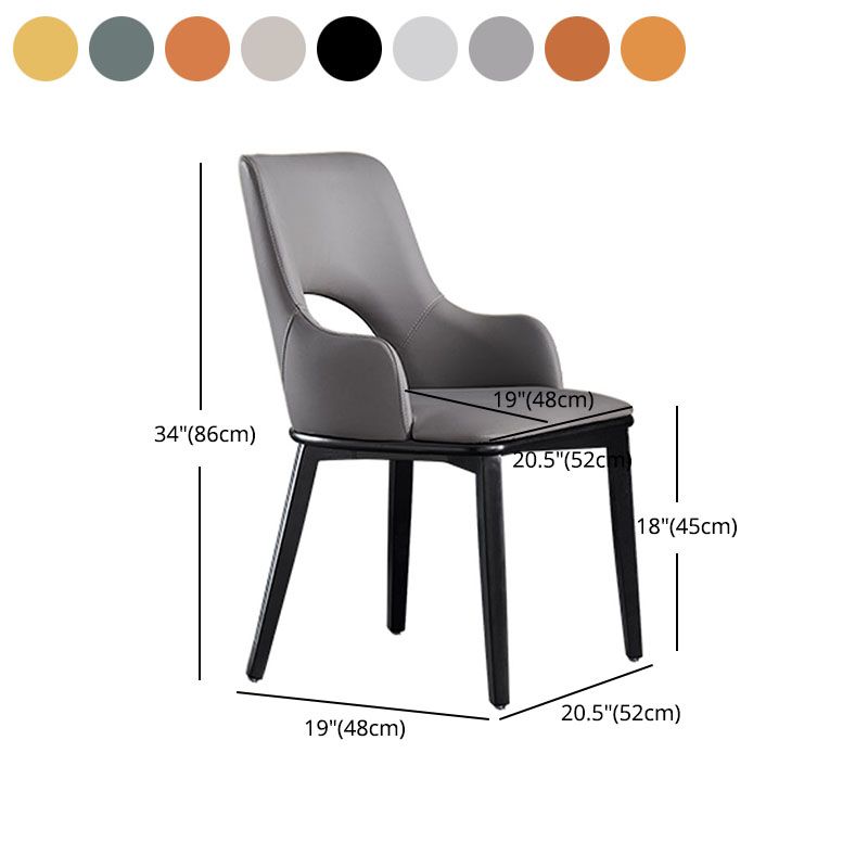 Wood Modern Arm Chair Open Back Upholstered Dining Side Chair Clearhalo 'Dining Chairs' 'Dining Tables & Seating' 'dining_chair' 'furn' 'furn_dining_chair' 'Furniture' 'furniture_dining_chair' 'Kitchen & Dining Furniture' 1200x1200_35a0352e-6c19-46ab-8f13-ff45d1915bb5
