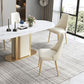 Kitchen Home Glam Chair Sedia da pranzo senza braccioli con imbottitura