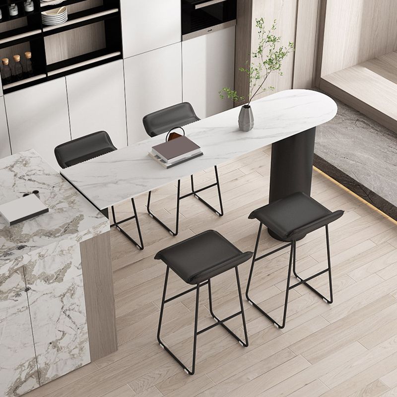 Glam Pub Height Dining Table Stone Top Pub Table for Patio Use Clearhalo 'Bar Furniture' 'Bar Tables' 'bar_tables' 'furn' 'furn_bar_tables' 'Furniture' 'Kitchen & Dining Furniture' 1200x1200_35a1da74-b9c8-447c-8339-512e6bd5a2bc