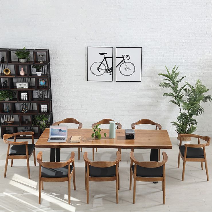 Solid Wood Work Table Home Office Free Form Modern Writing Desk Clearhalo 'furn' 'furn_office_desk' 'Furniture' 'Office Desks' 'Office Furniture' 'office_desk' 1200x1200_35a3578c-e013-4979-a067-bd34f669456a