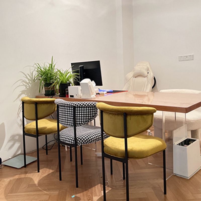 Modern Upholstered Side Chair Open Back Dining Room Chair for Indoor Clearhalo 'Dining Chairs' 'Dining Tables & Seating' 'dining_chair' 'furn' 'furn_dining_chair' 'Furniture' 'furniture_dining_chair' 'Kitchen & Dining Furniture' 1200x1200_35a3c453-ec74-4944-b872-d2c3182d1734