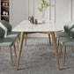 Contemporary Dining Table Sintered Stone Dining Table with 4 Gold Legs Clearhalo ' dining_table' 'Dining Tables & Seating' 'Dining Tables' 'furn' 'furn_dining_table' 'Furniture' 'furniture_dining_table' 'Kitchen & Dining Furniture' 'kitchen&dining_furn' 'kitchen' 'kitchen_dining_table' 1200x1200_35a4c33e-6e9c-4d21-a2a0-b33cbe0e0000