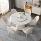 Modern Style Dining Table Round White Sintered Stone Dining Table for Home Use Clearhalo ' dining_table' 'Dining Tables & Seating' 'Dining Tables' 'furn' 'furn_dining_table' 'Furniture' 'furniture_dining_table' 'Kitchen & Dining Furniture' 'kitchen&dining_furn' 'kitchen' 'kitchen_dining_table' 1200x1200_35a53d9b-3198-4bb5-b382-91f94969ef8d