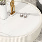 Moderne stijl ronde salontafel Stone Top koffiecocktailtafel