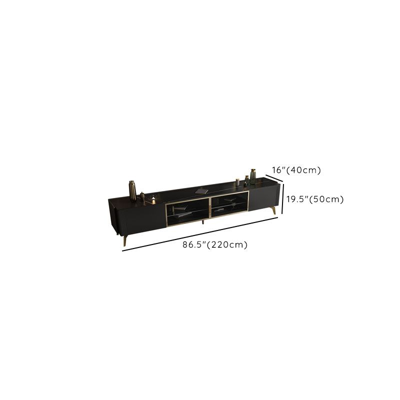 Glam TV Media Console Enclosed Storage TV Console for Living Room Clearhalo 'furn' 'furn_tv_stands_entertainment_centers' 'Furniture' 'Living Room Furniture' 'TV Stands & Entertainment Centers' 'TV Stands & Media Storage Furniture' 'tv_stands_entertainment_centers' 1200x1200_35a5c6ec-1e07-4bac-9e18-7f030c4f77ff