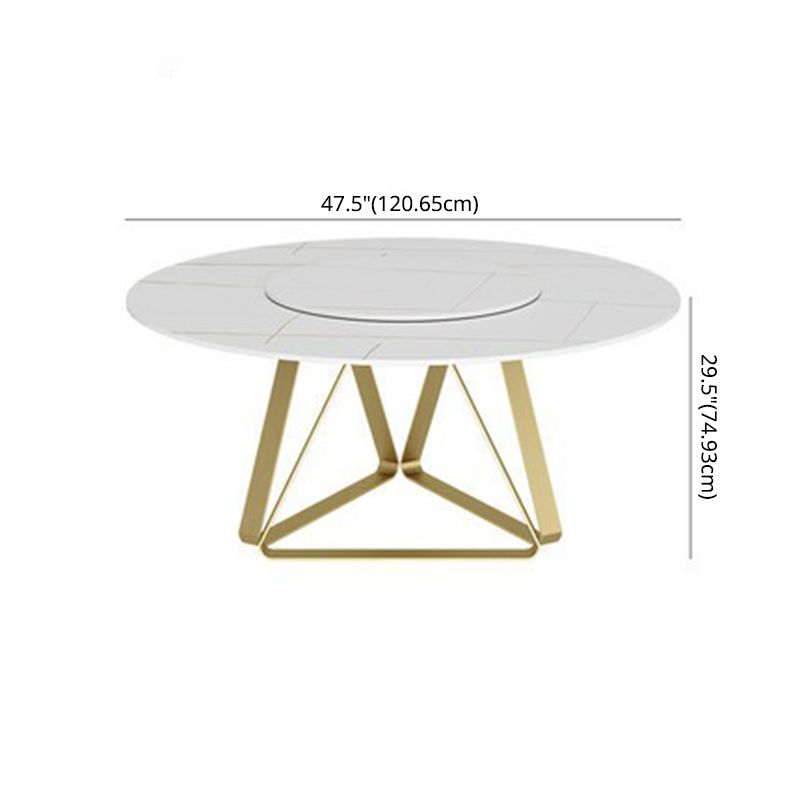 Modern Style Sintered Stone White Dining¬†Room¬†Set with Round Table Home Dining Table Furniture Clearhalo 'Dining Room Sets' 'Dining Tables & Seating' 'dining_room_set' 'furn' 'furn_dining_room_set' 'Furniture' 'furniture_dining_room_set' 'Kitchen & Dining Furniture' 'kitchen&dining_furn' 'kitchen' 1200x1200_35a5eff0-9825-4595-9b16-cafb3fc4cb6d