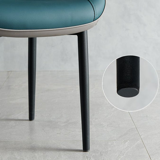 Minimalist Style Leather Dining Arm Chairs Wingback Parsons Chair for Home Clearhalo ' kitchen&dining_furn' 'Dining Chairs' 'Dining Tables & Seating' 'dining_chair' 'furn' 'furn_dining_chair' 'Furniture' 'furniture_dining_chair' 'Kitchen & Dining Furniture' 'kitchen' 1200x1200_35a60929-1274-45de-831f-f328d99b90e7