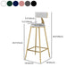 Glam Metal Upholstered Bar Stool Bristol Barstool with Low Back and Cushion Clearhalo 'Bar Furniture' 'Bar Stools' 'bar_stools' 'furn' 'furn_bar_stools' 'furniture_bar_stools' 'Kitchen & Dining Furniture' 'kitchen&dining_furn' 'kitchen' 'kitchen_furn' Furniture' 1200x1200_35a6b3be-b537-4e7b-b7e6-c37c77c70132
