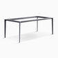 Metal Contemporary Rectangular Dining Table High Gloss White Sintered Stone Table with Metal Legs Clearhalo ' dining_table' 'Dining Tables & Seating' 'Dining Tables' 'Furniture' 'furniture_dining_table' 'Kitchen & Dining Furniture' 'kitchen&dining_furn' 'kitchen' 'kitchen_dining_table' 1200x1200_35a6e3e6-63a5-406c-84f6-af21db423e93