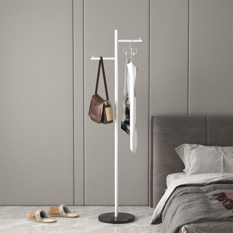 Hall Tree Contemporary Metal Coat Hanger Single Hall Stand avec crochets