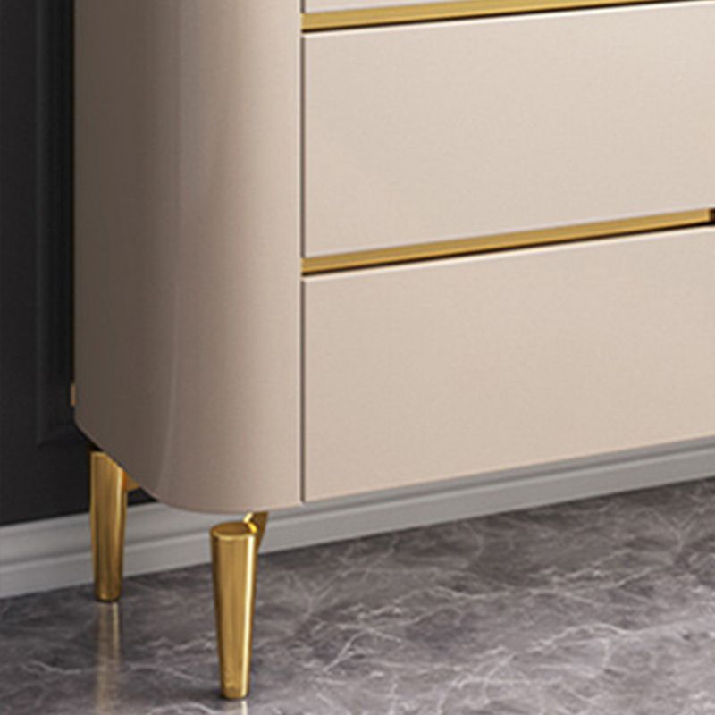 Glam Sideboard Buffet 3 Drawers and 2 Doors Adjustable Shelving Buffet Sideboard Clearhalo 'buffet_sideboard' 'Buffets & Sideboards' 'furn' 'furn_buffet_sideboard' 'Furniture' 'Kitchen & Dining Furniture' 1200x1200_35a95305-6f30-4576-83a8-ff5e174b7673