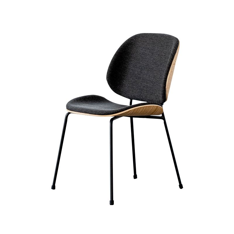 Minimalist Style Linen Fabric Dining Chair Open Back Dining Side Chair for Kitchen Clearhalo ' kitchen&dining_furn' 'Dining Chairs' 'Dining Tables & Seating' 'dining_chair' 'furn' 'furn_dining_chair' 'Furniture' 'furniture_dining_chair' 'Kitchen & Dining Furniture' 'kitchen' 1200x1200_35ab8c5a-2e94-497f-90c9-99348226f7d6