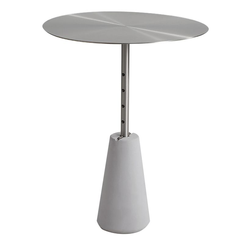 Tavolo da fine della finitura antica piedistallo, tavolo laterale lucido