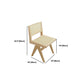 Rechthoekige eettafelset 1/2/5 stuks massief houten eettafel en stoelen