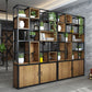 Industrial Style Bookshelf Solid Wood Open Back Bookcase for Home Office Clearhalo 'Bookcases' 'furn' 'furn_bookcases' 'Furniture' 'furniture_bookcases' 'kitchen' 'kitchen_bookcases' 'Living Room Furniture' 'Office Furniture' 1200x1200_35ac220d-70cb-4ccd-ae30-c52b818f70d0