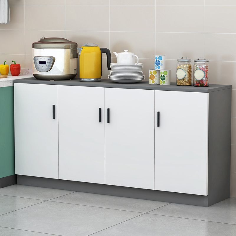 Moderno server per scaffali regolabili in legno ingegnerizzato la credenza con porte