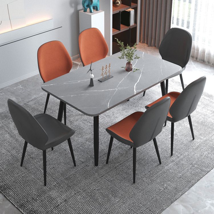 Contemporary Indoor-Outdoor Metal Chair Home Wingback Armless Side Chair Clearhalo ' kitchen&dining_furn' 'Dining Chairs' 'Dining Tables & Seating' 'dining_chair' 'furn' 'furn_dining_chair' 'Furniture' 'furniture_dining_chair' 'Kitchen & Dining Furniture' 'kitchen' 1200x1200_35ac846e-d571-4175-b571-409a7e82479a