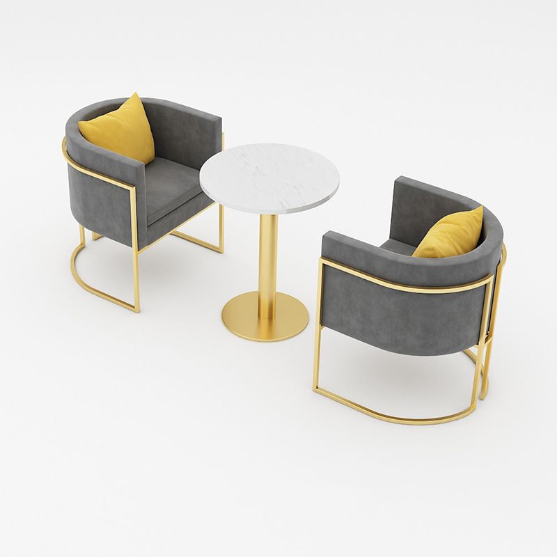 Glam Style Sintered Stone White Dining Room Set with Round Table Formal Dining Table Furniture Clearhalo 'Dining Room Sets' 'Dining Tables & Seating' 'dining_room_set' 'furn' 'furn_dining_room_set' 'Furniture' 'furniture_dining_room_set' 'Kitchen & Dining Furniture' 'kitchen&dining_furn' 'kitchen' 1200x1200_35ad71d5-5ade-48aa-83e1-870331f5f67f