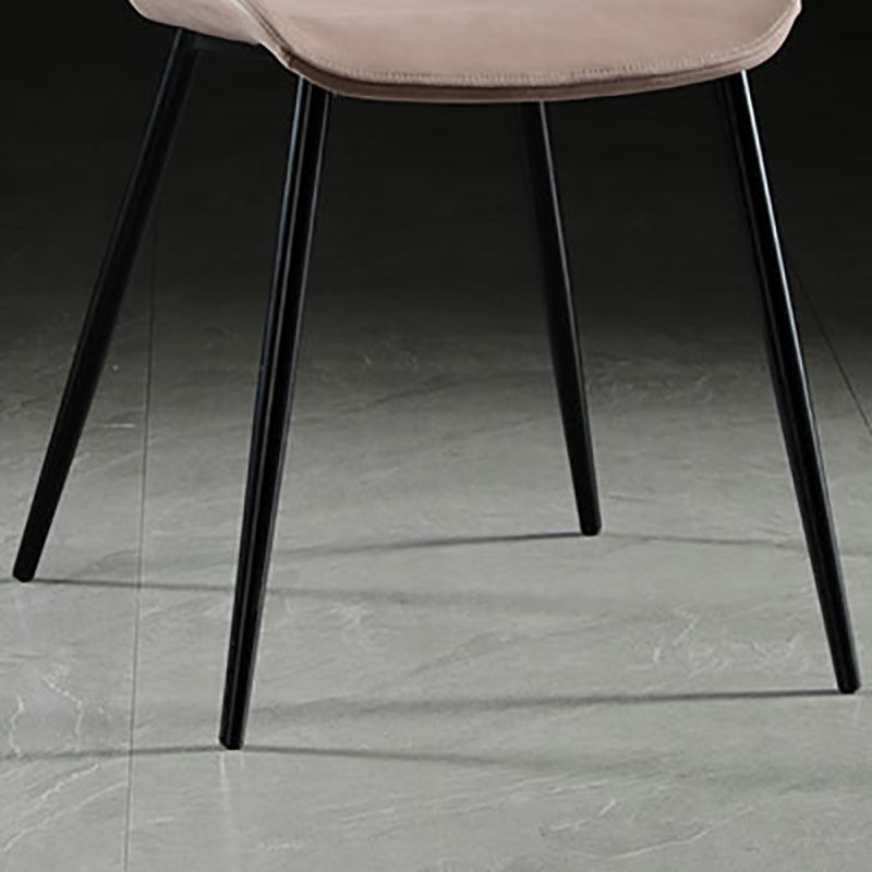 Modern Style Kitchen Metal Dining Chairs Wingback Dining Armless Side Chairs Clearhalo ' kitchen&dining_furn' 'Dining Chairs' 'Dining Tables & Seating' 'dining_chair' 'furn' 'furn_dining_chair' 'Furniture' 'furniture_dining_chair' 'Kitchen & Dining Furniture' 'kitchen' 1200x1200_35ae60f9-3311-498b-a7ac-0f637c82362b