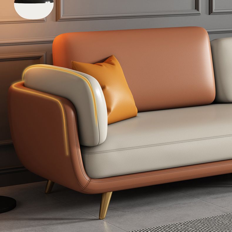 本革の標準フレアソファ33.46 "d x 36.22" Hソファ