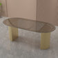 Modern Style Dining Table Oval Double Pedestal Dining Table for Home Clearhalo ' dining_table' 'Dining Tables & Seating' 'Dining Tables' 'furn' 'furn_dining_table' 'Furniture' 'furniture_dining_table' 'Kitchen & Dining Furniture' 'kitchen&dining_furn' 'kitchen' 'kitchen_dining_table' 1200x1200_35b0c4aa-4e11-4f83-a094-8e7c18dc46ed