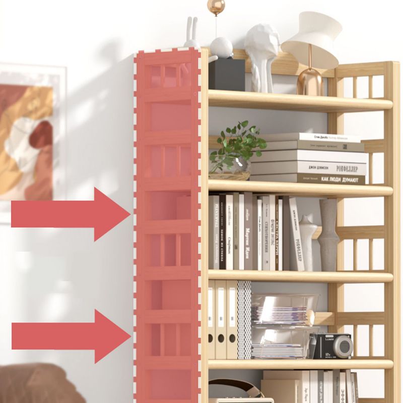 Contemporary Pine Shelf Bookcase Standard Natural Open Bookcase Clearhalo 'Bookcases' 'furn' 'furn_bookcases' 'Furniture' 'Office Furniture' 1200x1200_35b2aad7-582c-4a3f-848f-d7a8bdf01ba5