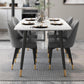 Modern Rectangle 1/2/5/7 Pieces Dining Set Stone Top Legs Indoor Dinette Set Clearhalo 'Dining Room Sets' 'Dining Tables & Seating' 'dining_room_set' 'furn' 'furn_dining_room_set' 'Furniture' 'Kitchen & Dining Furniture' 1200x1200_35b438ed-1c4d-433a-8256-41417aef2faf