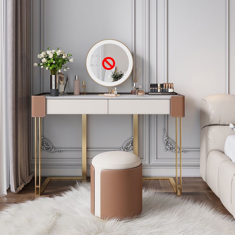 Gambe da tavolo in metallo in ardesia in ardesia bianca con 2/5 cassetti