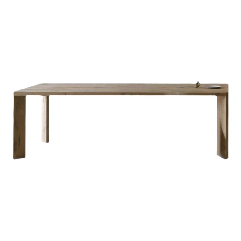 Rectangle 4 Legs Industrial Table Fixed Table of Pinewood Solid Wood Clearhalo ' dining_table' 'Dining Tables & Seating' 'Dining Tables' 'furn' 'furn_dining_table' 'Furniture' 'furniture_dining_table' 'Kitchen & Dining Furniture' 'kitchen&dining_furn' 'kitchen' 'kitchen_dining_table' 1200x1200_35b64f7d-4bc8-44ea-adc3-e7fd6a4b7171