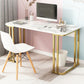 28.3 Inch Height Writing Desk Rectangular Glam Wooden Office Desk Clearhalo 'furn' 'furn_office_desk' 'Furniture' 'Office Desks' 'Office Furniture' 'office_desk' 1200x1200_35b77891-53d8-42c6-a39e-9ed71182a14c