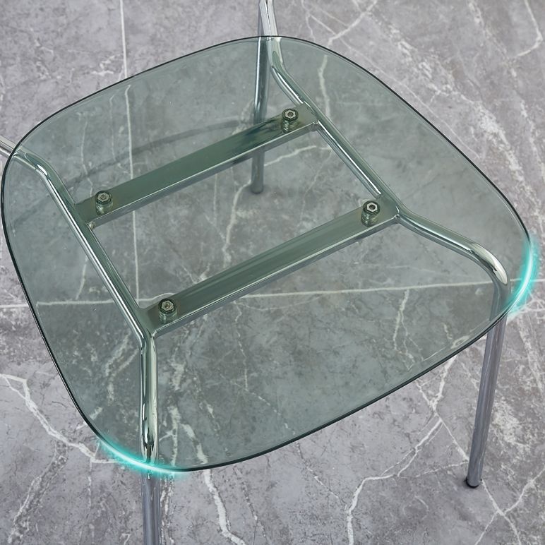 Industrial Style Plastic Dining Armless Chairs Open Back Dining Side Chair for Home Clearhalo ' kitchen&dining_furn' 'Dining Chairs' 'Dining Tables & Seating' 'dining_chair' 'furn' 'furn_dining_chair' 'Furniture' 'furniture_dining_chair' 'Kitchen & Dining Furniture' 'kitchen' 1200x1200_35baa89c-ea18-4a85-89d5-f781d6a0f83d