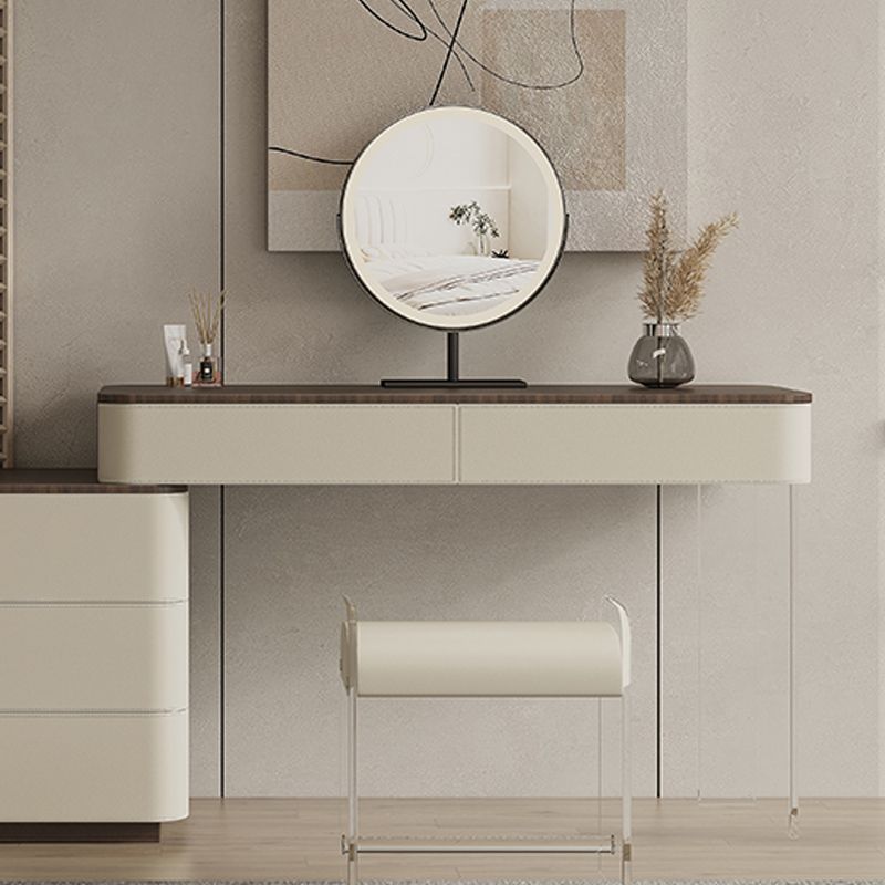 17.72 "brede make-up ijdelheid in witte make-up ijdelheid bureautafel met laden