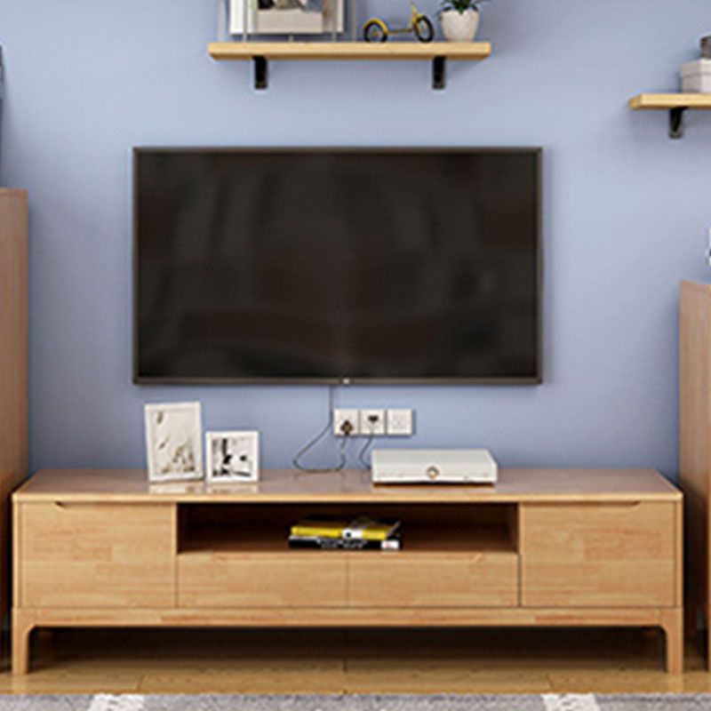 Mueble de TV nórdico de madera maciza, mueble de TV pequeño y moderno para dormitorio familiar, sala de estar, consola
