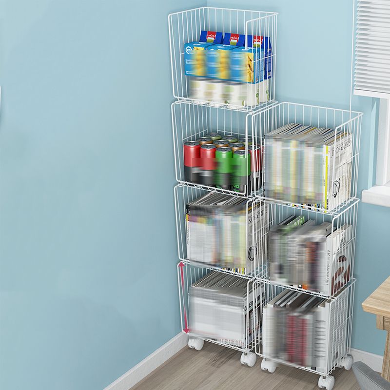 Modern Geometric Bookcase Metal Closed Back Bookcase for Home Office Clearhalo 'Bookcases' 'furn' 'furn_bookcases' 'Furniture' 'furniture_bookcases' 'kitchen' 'kitchen_bookcases' 'Living Room Furniture' 'Office Furniture' 1200x1200_35bf5eb7-0bb3-47a3-bbb8-64758a20a6ed