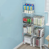 Modern Geometric Bookcase Metal Closed Back Bookcase for Home Office Clearhalo 'Bookcases' 'furn' 'furn_bookcases' 'Furniture' 'furniture_bookcases' 'kitchen' 'kitchen_bookcases' 'Living Room Furniture' 'Office Furniture' 1200x1200_35bf5eb7-0bb3-47a3-bbb8-64758a20a6ed