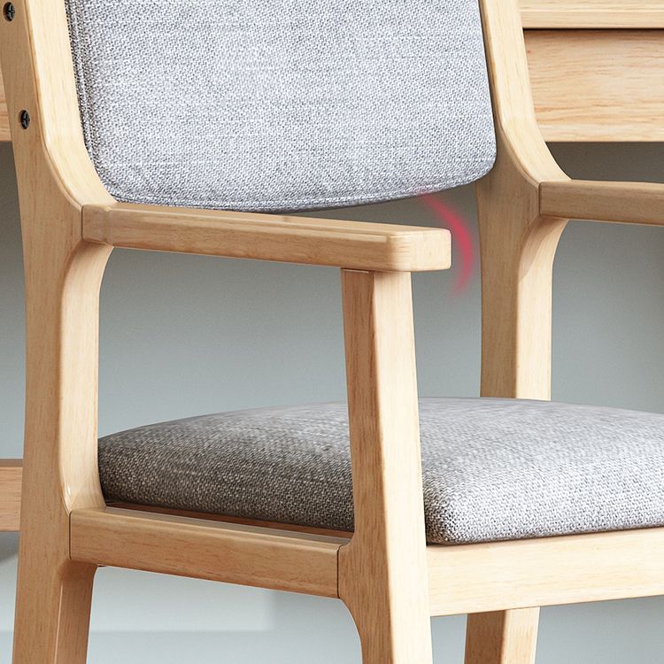 Contemporary Style Wooden Dining Chair Open Back Dining Arm Chairs for Kitchen Clearhalo ' kitchen&dining_furn' 'Dining Chairs' 'Dining Tables & Seating' 'dining_chair' 'furn' 'furn_dining_chair' 'Furniture' 'furniture_dining_chair' 'Kitchen & Dining Furniture' 'kitchen' 1200x1200_35bf5f7b-9877-42c1-a232-0c1f9871ec80