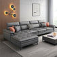 Faux Leather Stain-Resistant L-Shape Sectional Sofa with Chaise for Four People Clearhalo 'furn' 'furn_sectionals' 'Furniture' 'Living Room Furniture' 'Sectionals' 1200x1200_35bf82bf-3ff0-4c48-bcaa-2f4d1faea37c