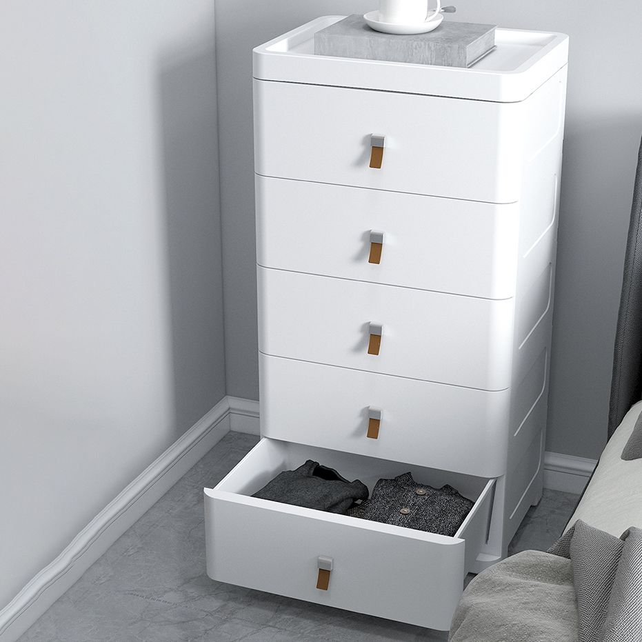 Contemporary Grey / White Chest Plastic Chest with Drawers for Bedroom Clearhalo 'Bedroom Furniture' 'Dressers & Chests' 'dressers_chests' 'furn' 'furn_dressers_chests' 'Furniture' 1200x1200_35c008c8-4c11-4a7b-80b6-746e34783f7b