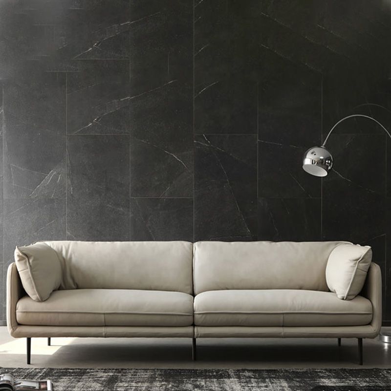 Faux Leather Sofa 31.49" High Tuxedo Arm Sofa with Loose Back Clearhalo 'furn' 'furn_sofas' 'Furniture' 'Living Room Furniture' 'Sofa' 'sofas' 1200x1200_35c12cd3-a50e-44f2-8cfb-901e508ea00e