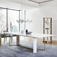 Glam Style Faux Marble Table Dining Rectangle Table with Metal Legs for Kitchen Clearhalo 'Dining Tables & Seating' 'Dining Tables' 'dining_table' 'furn' 'furn_dining_table' 'Furniture' 'Kitchen & Dining Furniture' 1200x1200_35c6fc86-a74d-414b-8dfc-dbb4b1d092fd