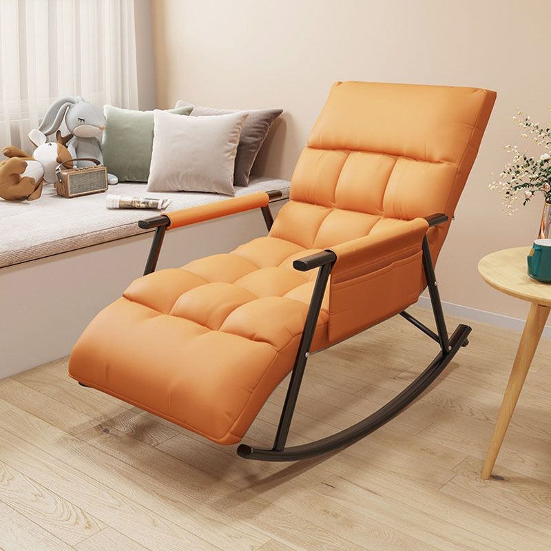 Contemporary Style Sofa Rocking Chair Single Indoor Rocking Chair with Cushion Clearhalo 'Chairs & Seating' 'furn' 'furn_rocking_chairs' 'Furniture' 'Living Room Furniture' 'Rocking Chairs' 'rocking_chairs' 1200x1200_35c8565c-2489-4b8c-8814-8fad0b1cb400