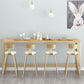 Glam Bar Height Table Solid Wood Top Bistro Bar Table with Trestle Base Clearhalo 'Bar Furniture' 'Bar Tables' 'bar_tables' 'furn' 'furn_bar_tables' 'Furniture' 'Kitchen & Dining Furniture' 1200x1200_35c96af7-edcc-4945-8d7e-a3ef979eb19c