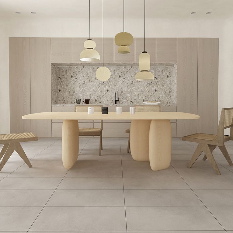 Modern 1/2/4/5 Pieces Rectangle Dining Set Pine Wood Dining Table with Chairs Clearhalo 'Dining Room Sets' 'Dining Tables & Seating' 'dining_room_set' 'furn' 'furn_dining_room_set' 'Furniture' 'furniture_dining_room_set' 'Kitchen & Dining Furniture' 1200x1200_35c98a31-68c8-430b-b92d-61de46960eba