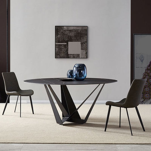 Set de mesa de piedra redonda de estilo moderno 1/2/3/4/7 piezas de comedor para cocina