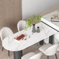 Glam Style Sintered Stone Dining Set Rectangle 1/4/5/6 Pieces Dining Set for Dining Areas