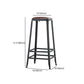 Industrial Style Square Leather Seat with Metal Legs Counter Stool for Kitchen Bar Clearhalo 'Bar Furniture' 'Bar Stools' 'bar_stools' 'furn' 'furn_bar_stools' 'furniture_bar_stools' 'Kitchen & Dining Furniture' 'kitchen&dining_furn' 'kitchen' 'kitchen_furn' Furniture' 1200x1200_35cca31a-9aab-4d8d-b208-bd34dd4ec96f