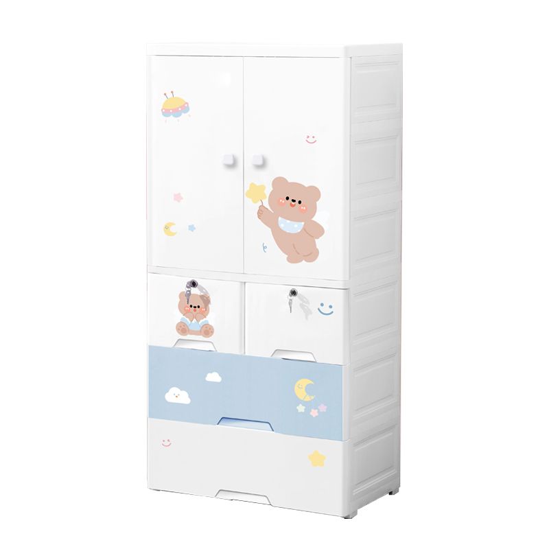 Zeitgenössischer Lagerschrank mit Schubladen Plastikschrank für Schlafzimmer