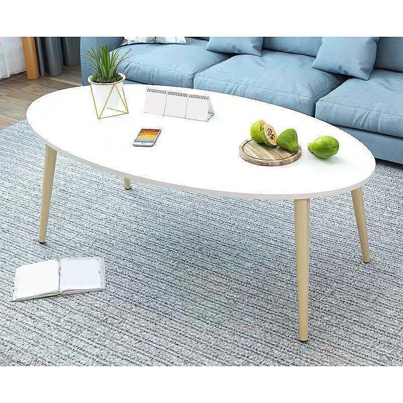 4 Legs Base Design Wood Color Solid Wood White/wood-based Panel Top Coffee Table Clearhalo 'Coffee & Accent Tables' 'Coffee Tables' 'coffee_tables' 'furn' 'furn_coffee_tables' 'Furniture' 'furniture_coffee_tables' 'Living Room Furniture' 1200x1200_35d39ab0-516d-491e-8965-4338ca19c355