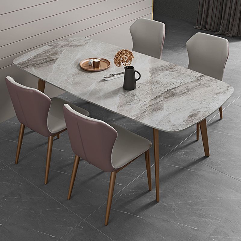 1/2/5/7 Pieces Luxury Dining Set Rectangle Dining Table Set with Leather Chairs Clearhalo 'Dining Room Sets' 'Dining Tables & Seating' 'dining_room_set' 'furn' 'furn_dining_room_set' 'Furniture' 'furniture_dining_room_set' 'Kitchen & Dining Furniture' 'kitchen&dining_furn' 'kitchen' 1200x1200_35d6943b-4be4-48df-b21c-8b70ed95cb80